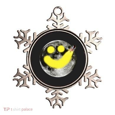 Smiley Face Happy Moon  Ornament