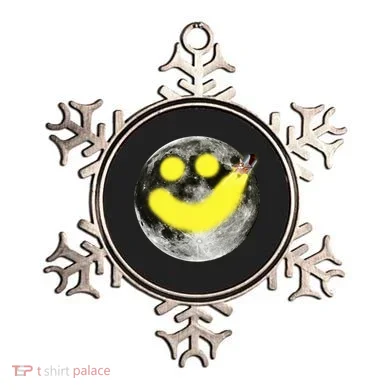 Smiley Face Happy Moon  Ornament