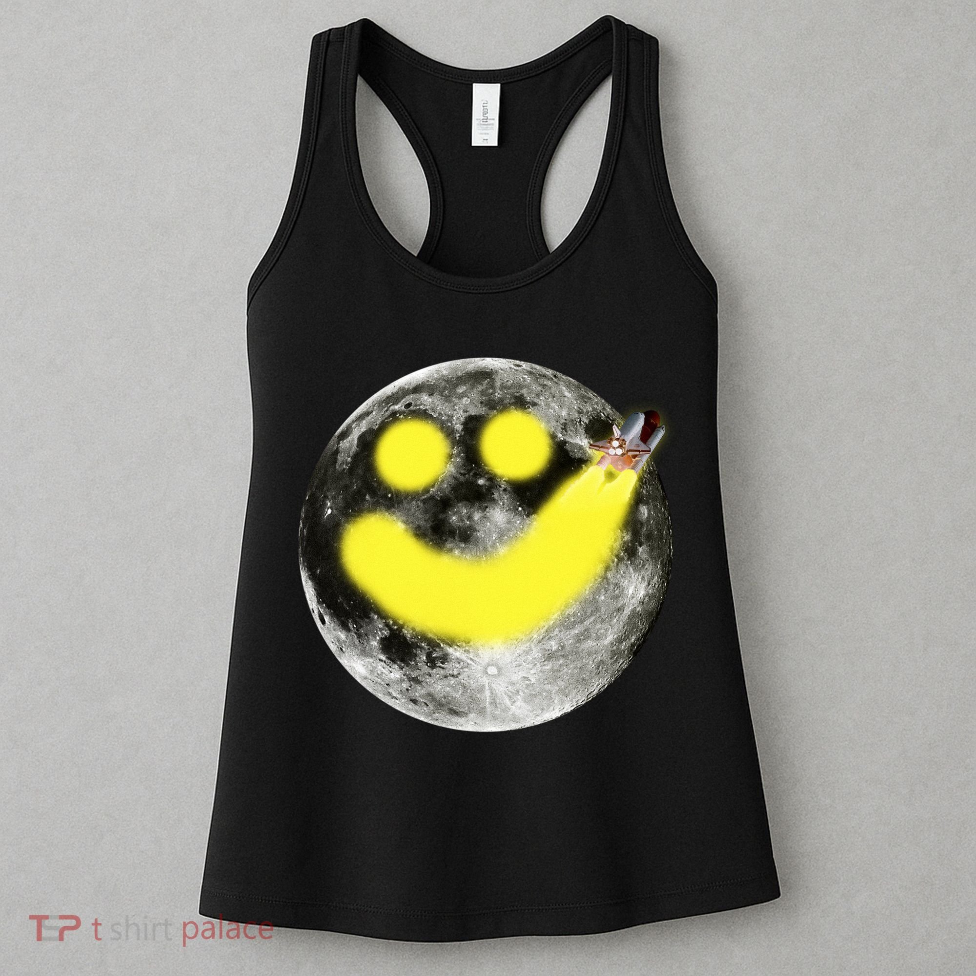 Smiley Face Happy Moon  Women's Tank Top