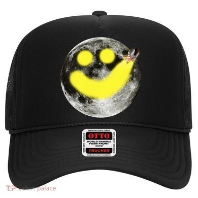 Smiley Face Happy Moon  Hat