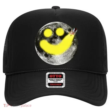 Smiley Face Happy Moon  Hat