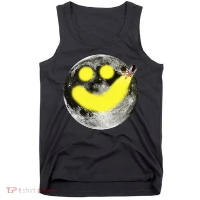 Smiley Face Happy Moon Tank Top