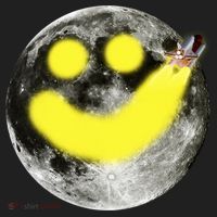 Smiley Face Happy Moon  Golf Towel thumb 3