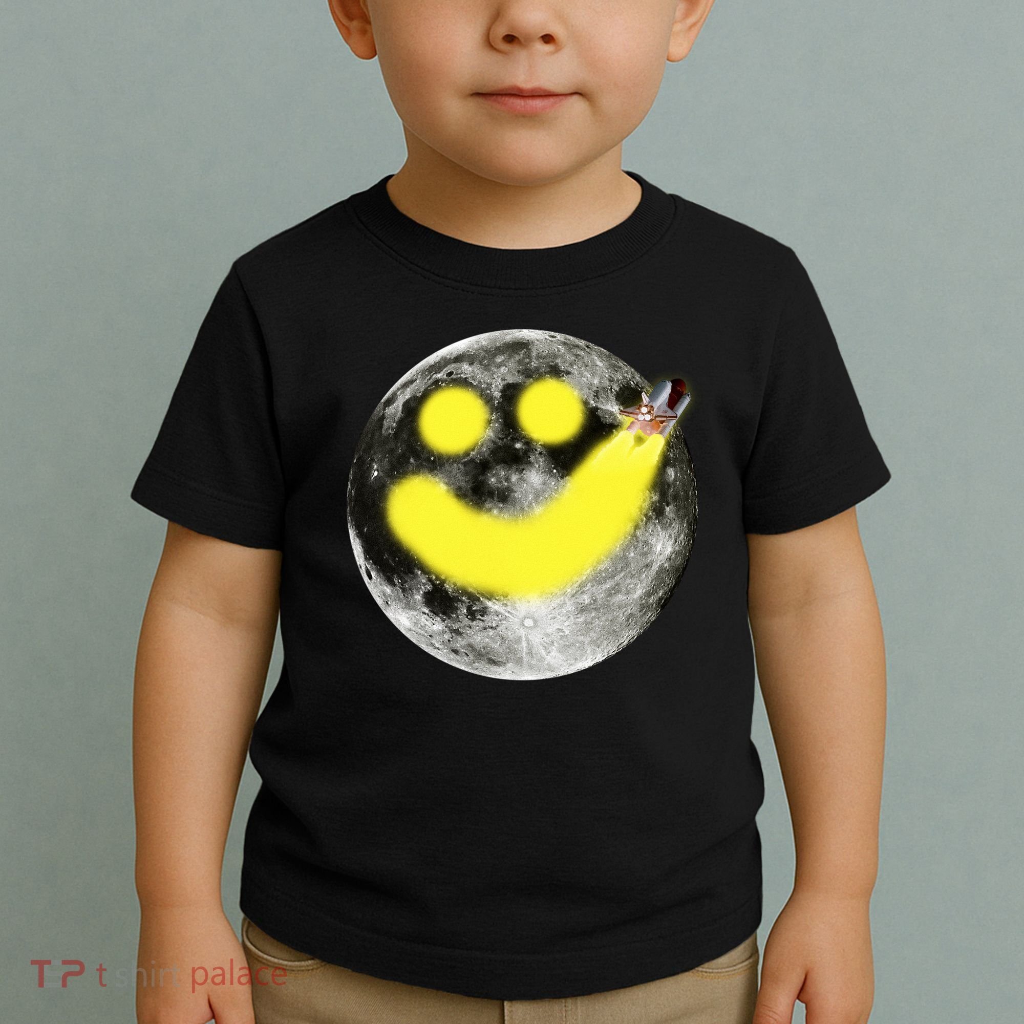 Smiley Face Happy Moon  Toddler T-Shirt