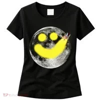 Smiley Face Happy Moon  Women's T-Shirt thumb 0