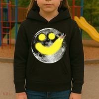 Smiley Face Happy Moon  Kids Hoodie thumb 3
