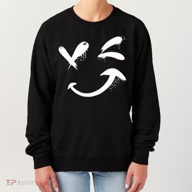 Smiley Face Winking Women's Sweatshirt