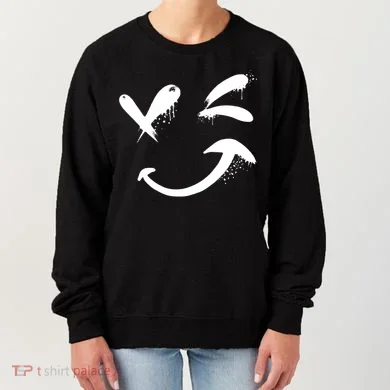 Smiley Face Winking Women's Sweatshirt