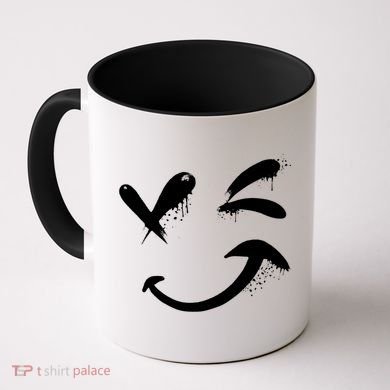 Smiley Face Winking Coffee Mug