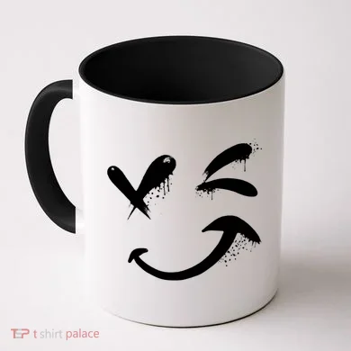 Smiley Face Winking Coffee Mug