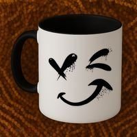 Smiley Face Winking Coffee Mug thumb 2