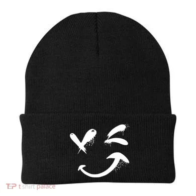 Smiley Face Winking Beanie