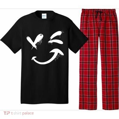 Smiley Face Winking Pajama Set
