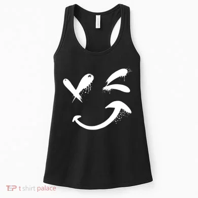 Smiley Face Winking Women's Tank Top