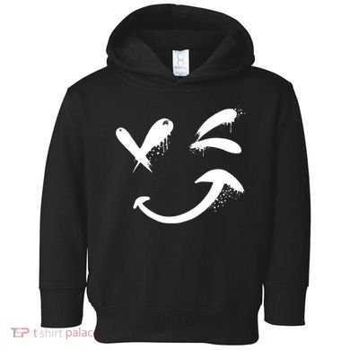 Smiley Face Winking Toddler Hoodie