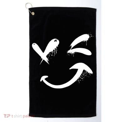 Smiley Face Winking Golf Towel