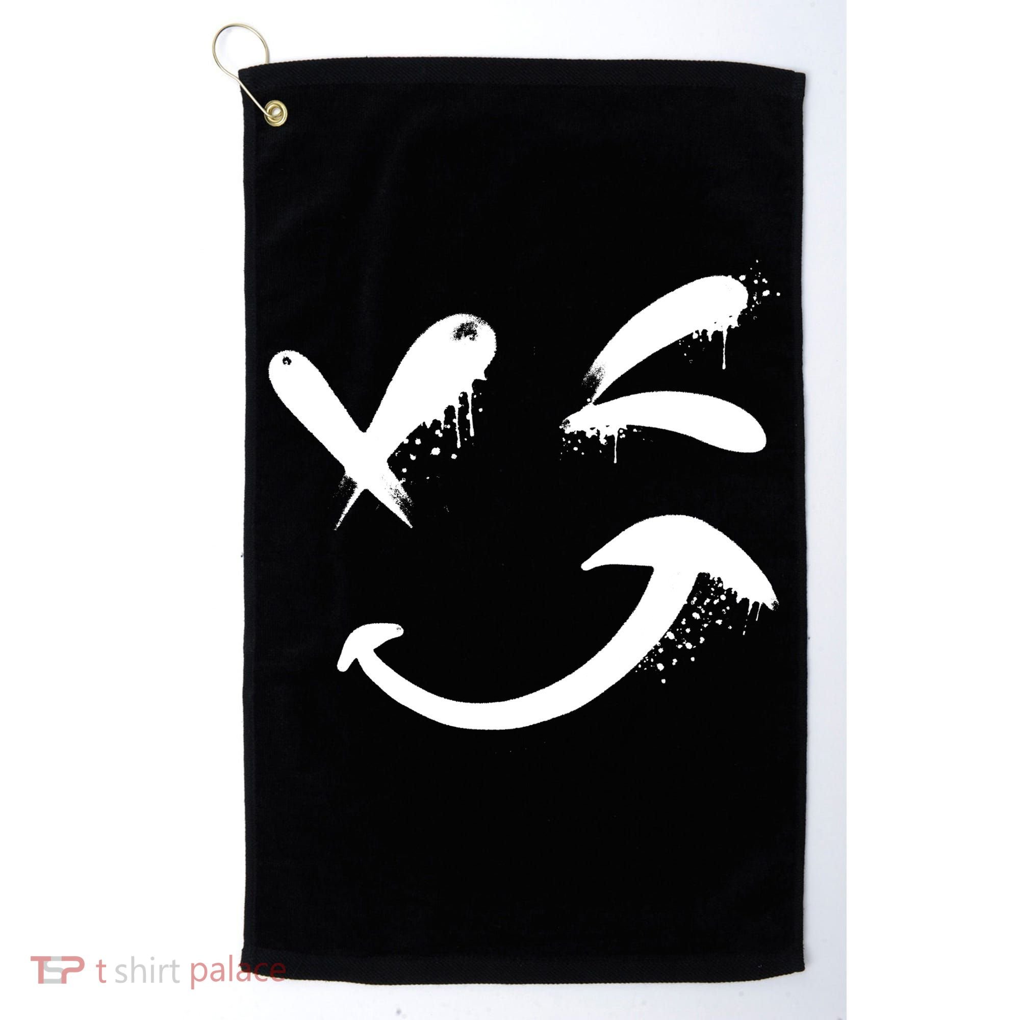 Smiley Face Winking Golf Towel