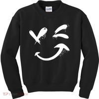 Smiley Face Winking Kids Sweatshirt thumb 0