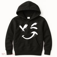 Smiley Face Winking Kids Hoodie thumb 0