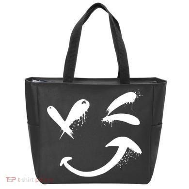 Smiley Face Winking Bag