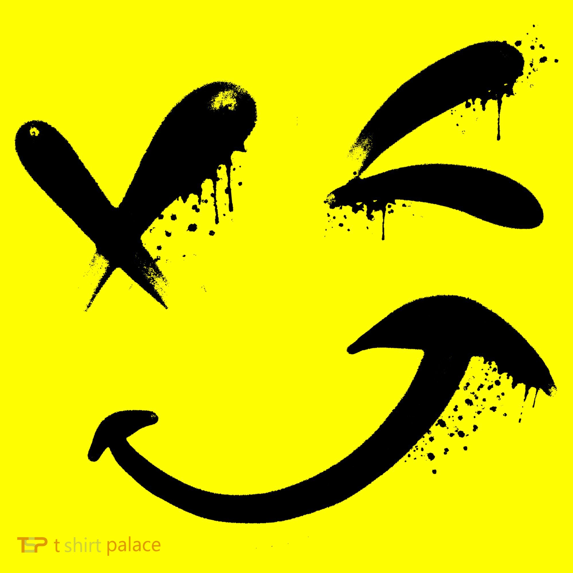 Smiley Face Winking USA-Made Doggie Bandana