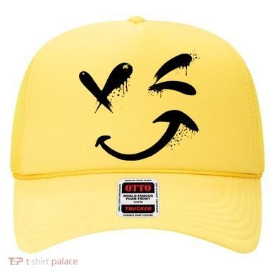 Smiley Face Winking Hat