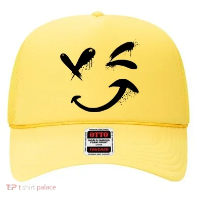 Smiley Face Winking Hat