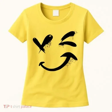 Smiley Face Winking Women's T-Shirt