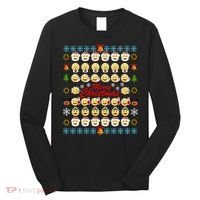 Smiley Faces Ugly Christmas Sweater Long Sleeve Shirt thumb 0