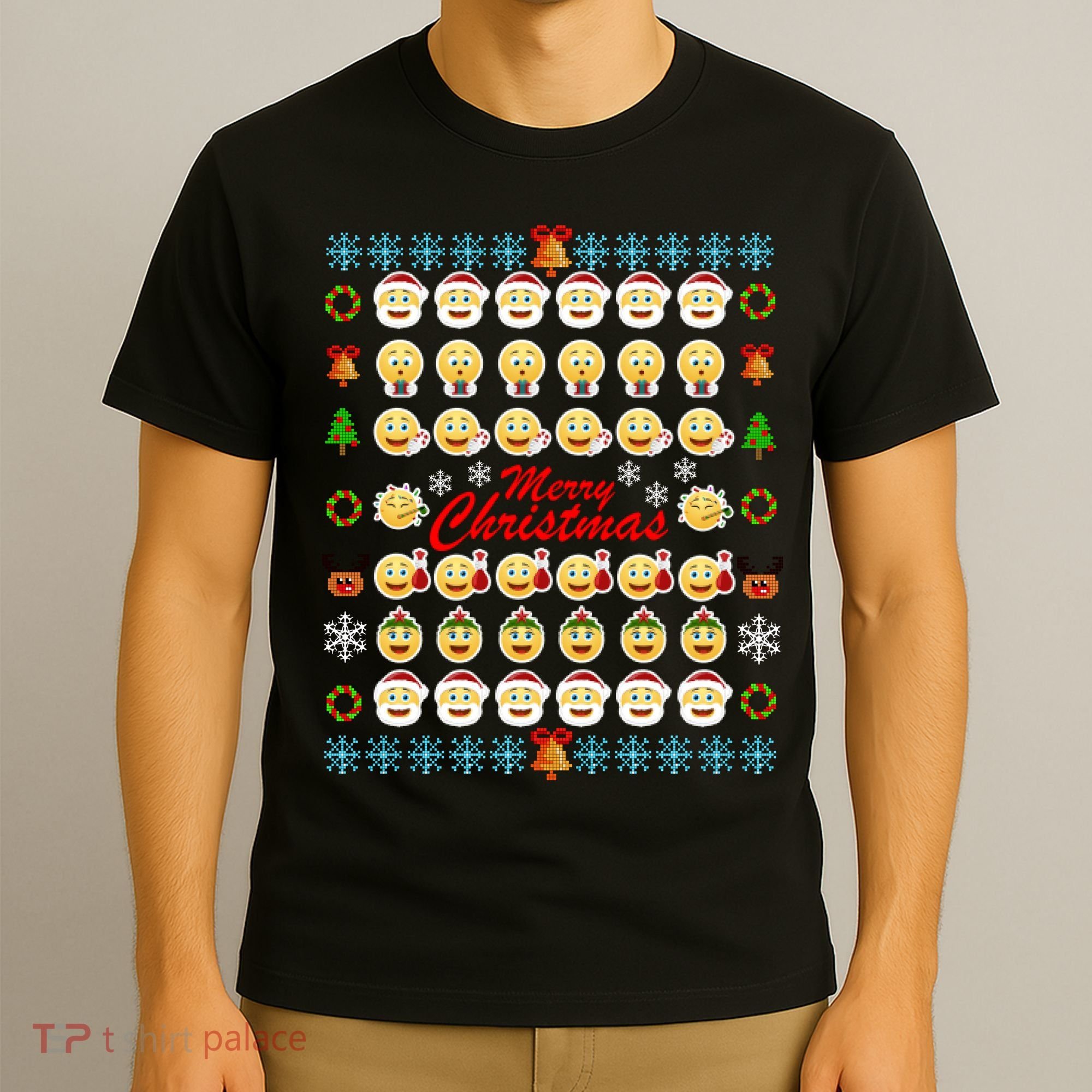 Smiley Faces Ugly Christmas Sweater T-Shirt