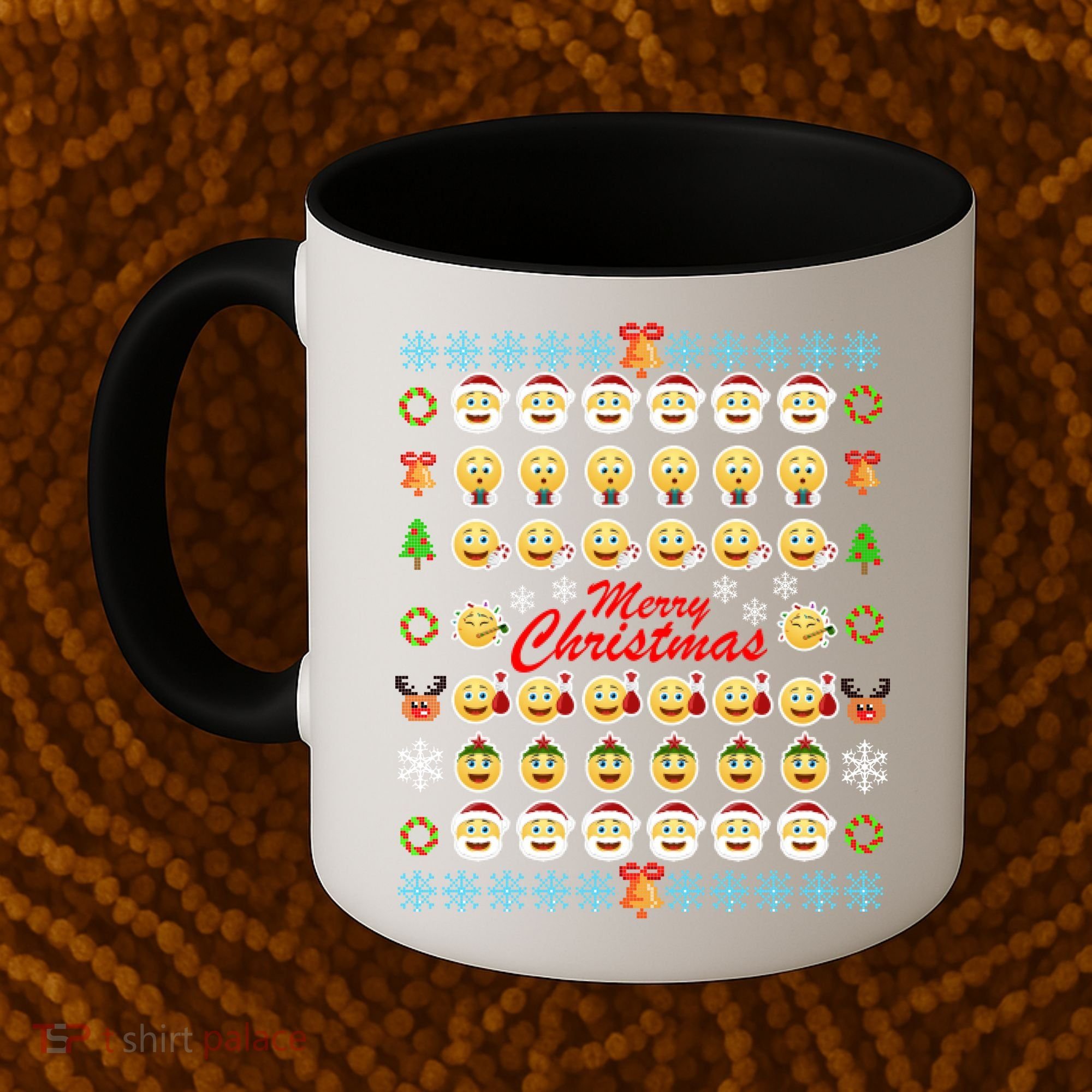 Smiley Faces Ugly Christmas Sweater Coffee Mug