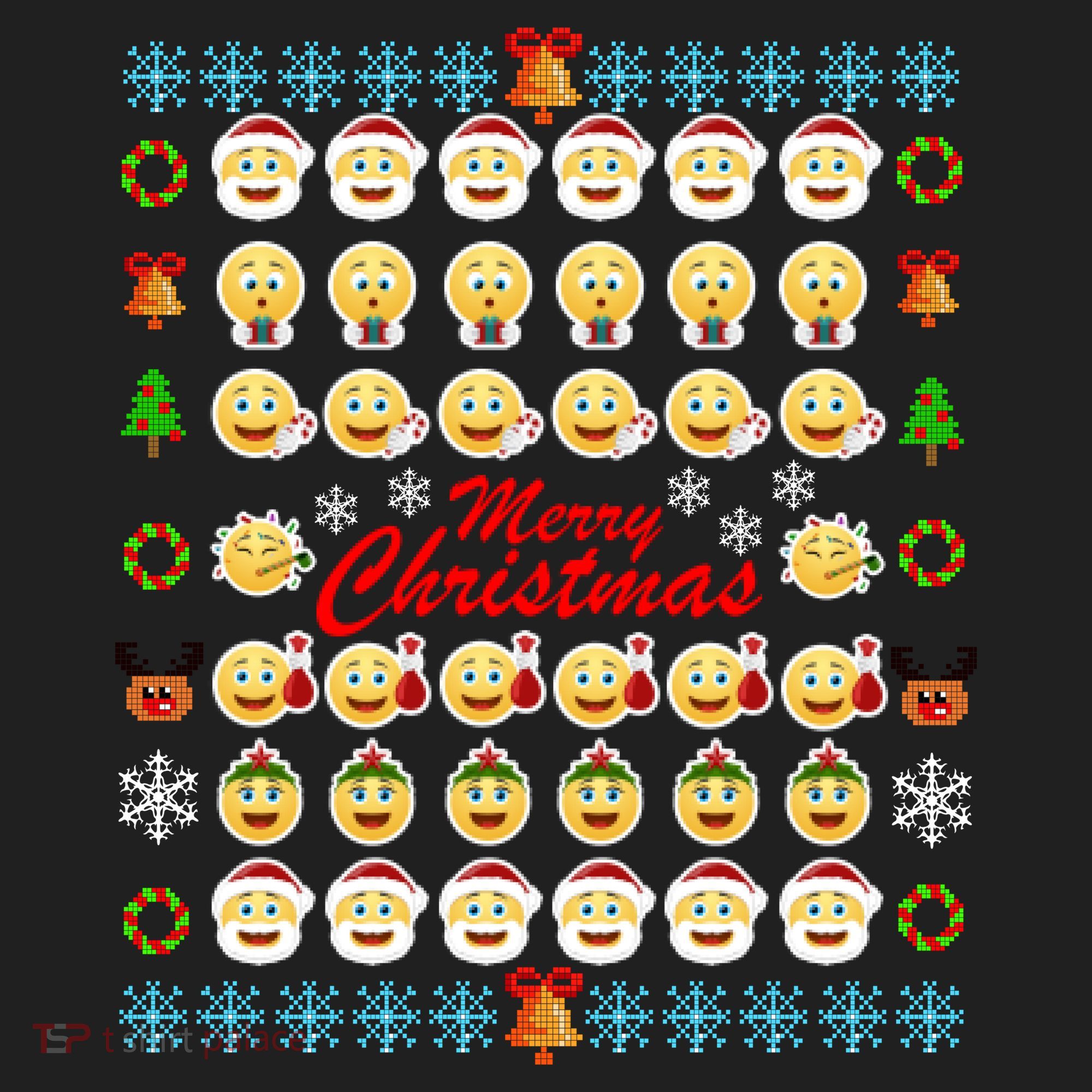 Smiley Faces Ugly Christmas Sweater Beanie