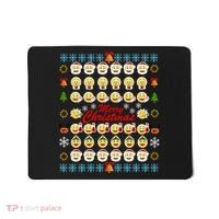 Smiley Faces Ugly Christmas Sweater Mousepad thumb 0