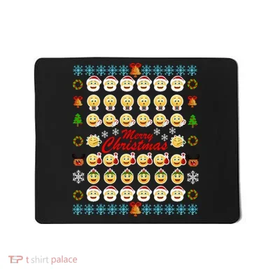 Smiley Faces Ugly Christmas Sweater Mousepad