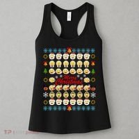 Smiley Faces Ugly Christmas Sweater Women's Tank Top thumb 3