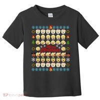 Smiley Faces Ugly Christmas Sweater Toddler T-Shirt thumb 0