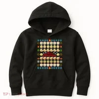 Smiley Faces Ugly Christmas Sweater Kids Hoodie thumb 0
