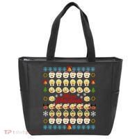 Smiley Faces Ugly Christmas Sweater Tote Bag thumb 0