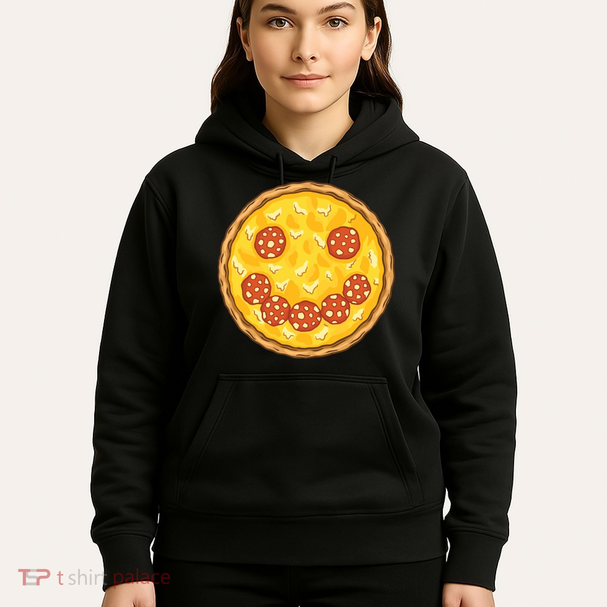 Smiley Pizza Hoodie