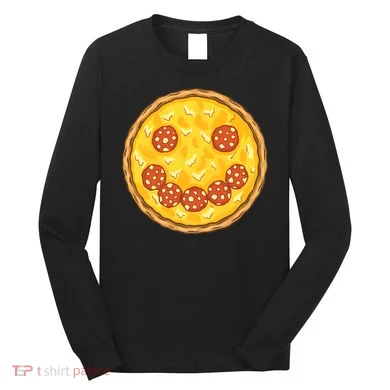 Smiley Pizza Long Sleeve Shirt