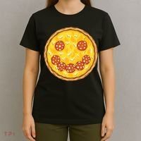 Smiley Pizza T-Shirt thumb 4