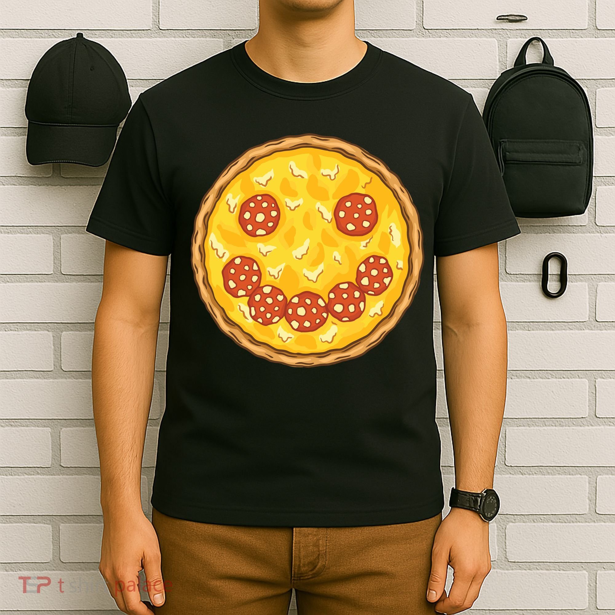 Smiley Pizza T-Shirt