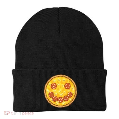 Smiley Pizza Beanie
