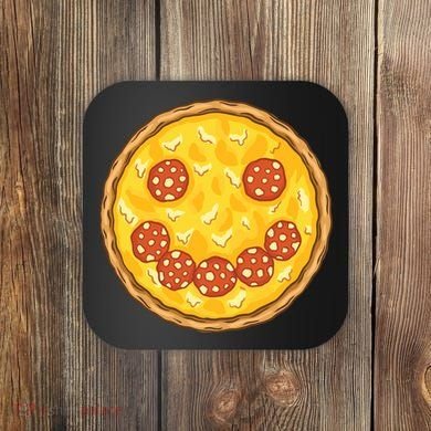 Smiley Pizza Coaster