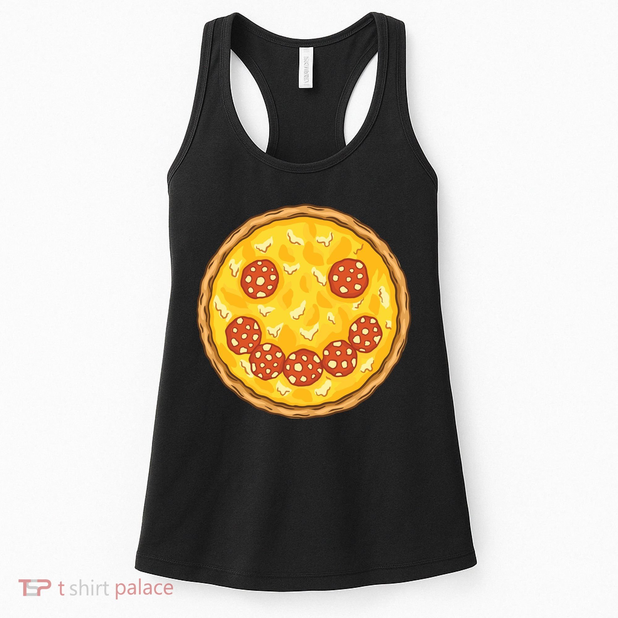 Smiley Pizza Women's Tank Top