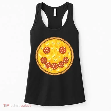Smiley Pizza Women's Tank Top