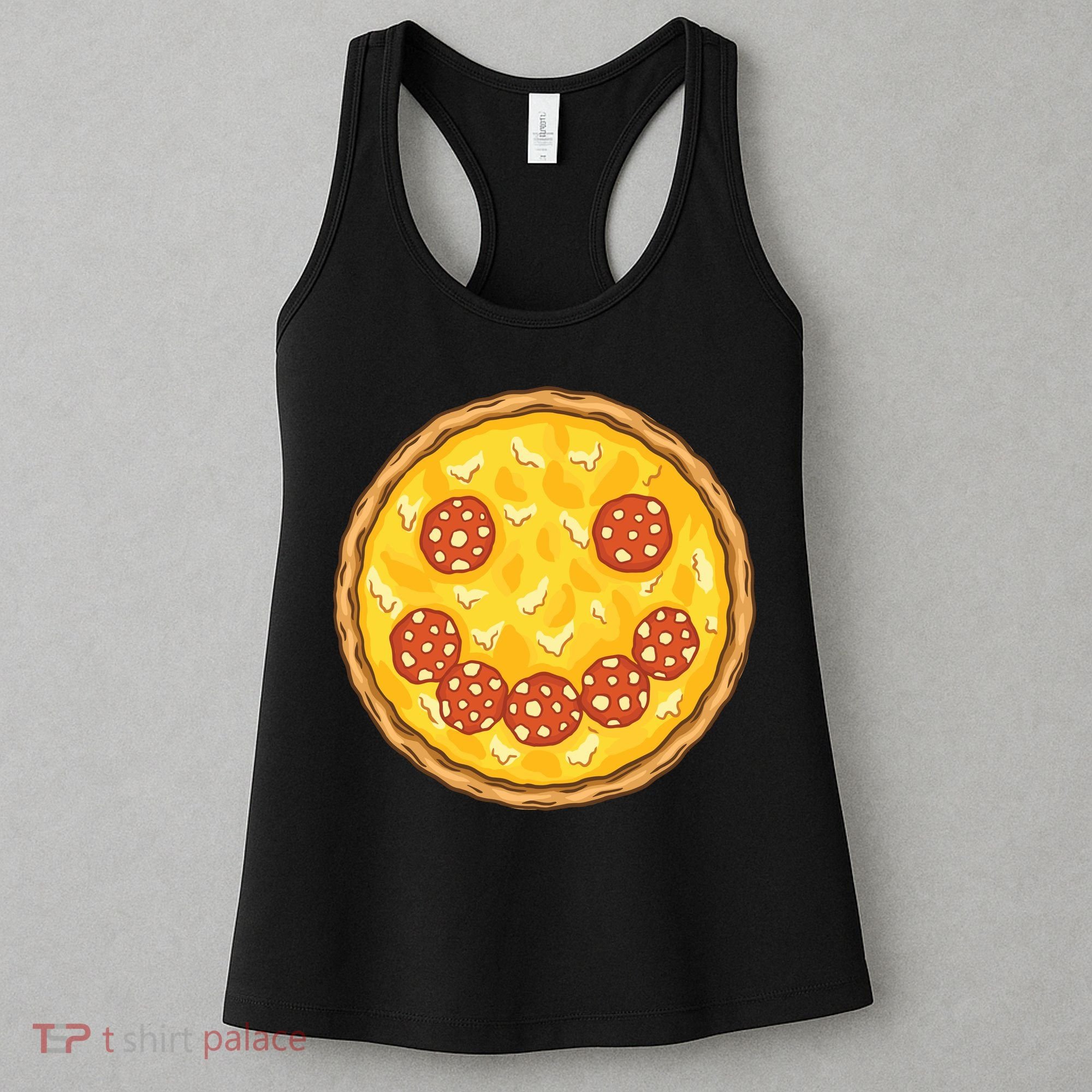 Smiley Pizza Women's Tank Top