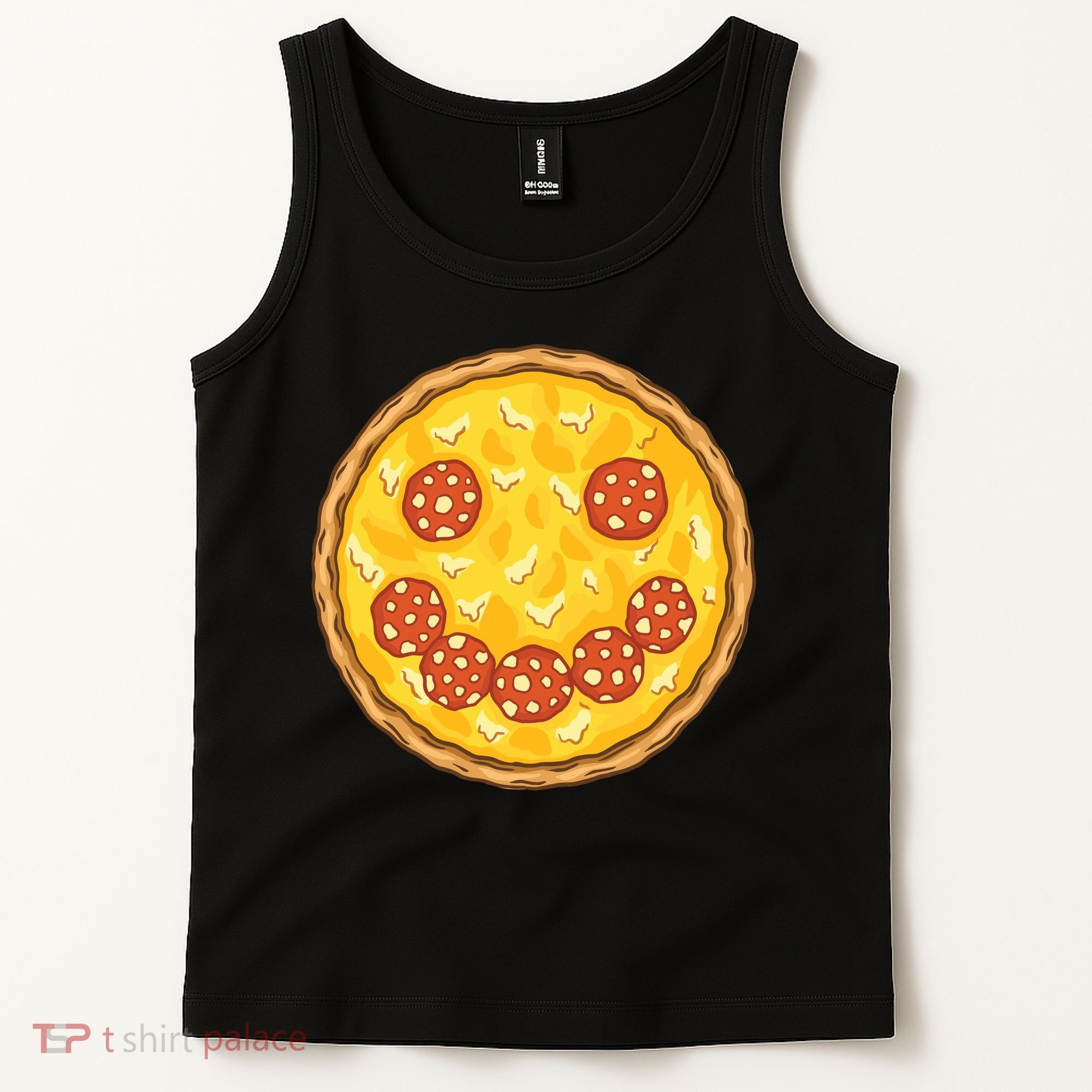 Smiley Pizza Tank Top