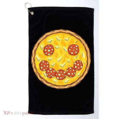 Smiley Pizza Golf Towel