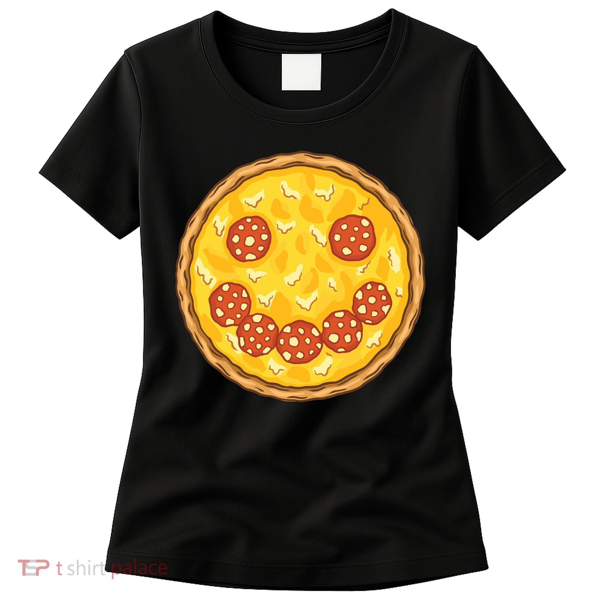 Smiley Pizza Women's T-Shirt